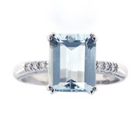 Anello Fanton Gioielli Donna ANELLI ACQUAMARINA in Oro bianco Acquamarina 2.74 Ct ANOR-16-52 - ANOR-16-52
